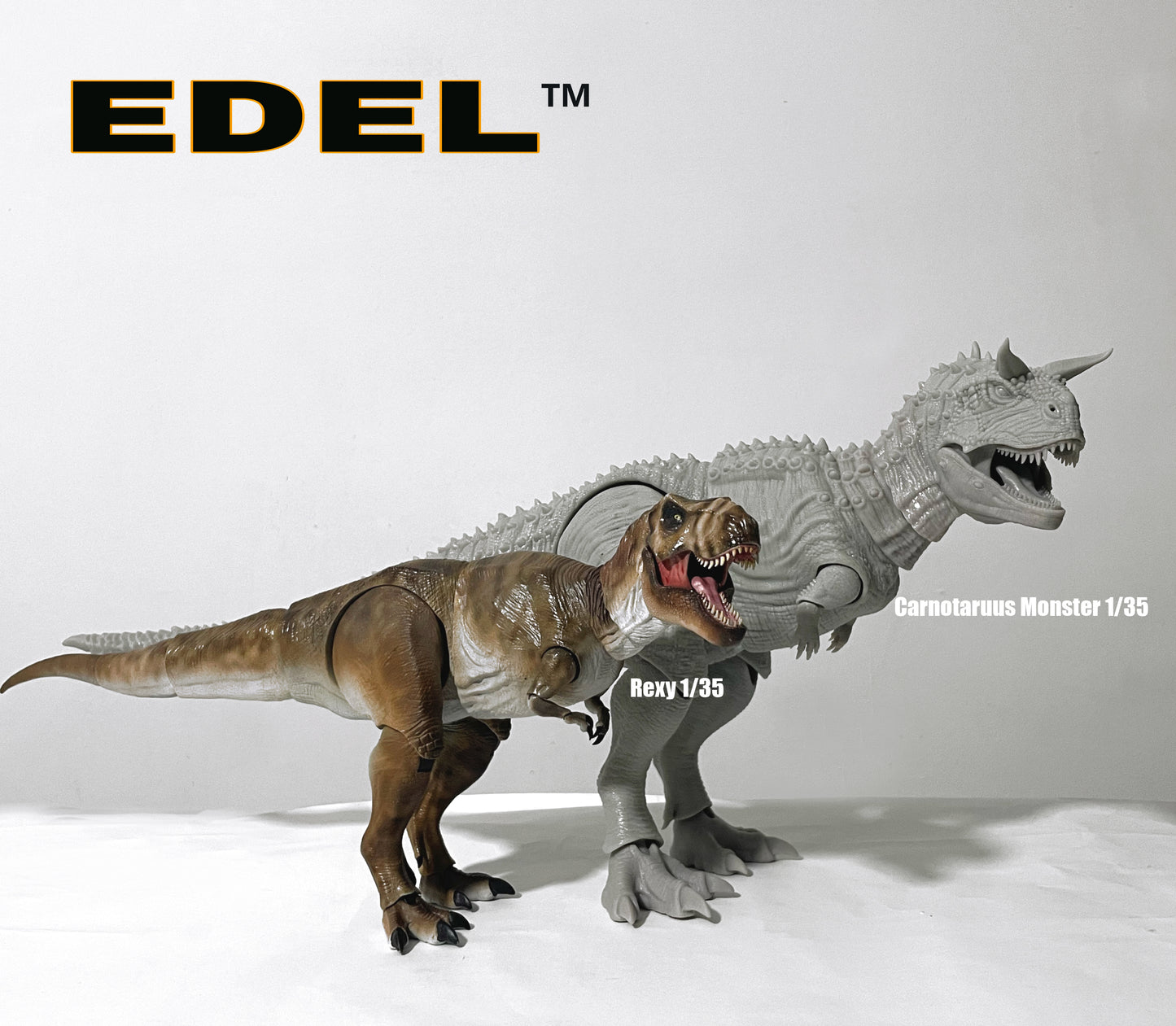 Unpainted Carnotaurus Monster 1/35 scale Super articulated.