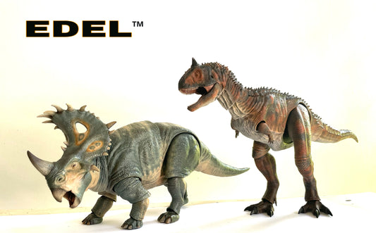 SET Sinoceratops and Carnotaurus 1/20 scale Super articulated